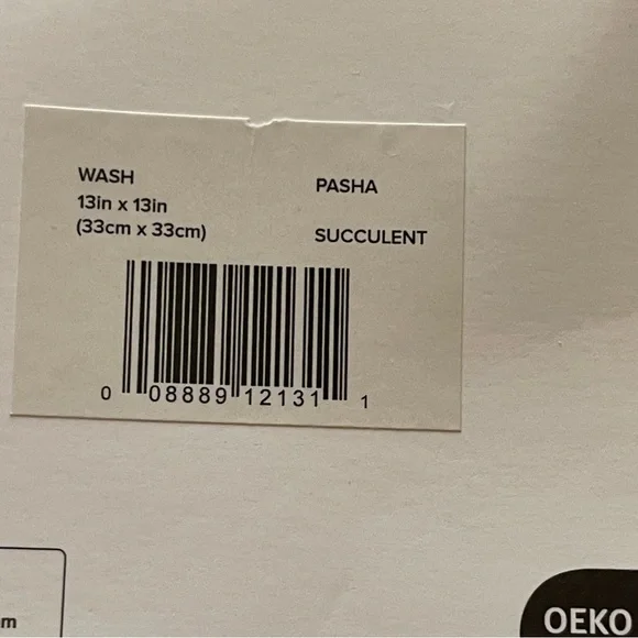 UGG 4 piece washcloth set, 13”x13” in color Pasha Succulent - Picture 3 of 7